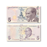 Türkiye 5 Lira, 2009 (2022), B306e, PNL, UNC