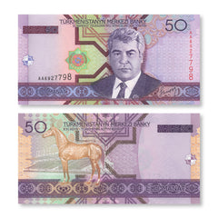 Turkmenistan 50 Manat, 2005, B210a, P17, UNC