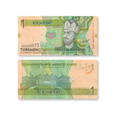Turkmenistan 1 Manat, 2012, B222a, P29a, UNC