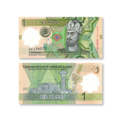 Turkmenistan Set 1, 5 & 10 Manat, 2025, First Polymer Notes, B240a–B242a, UNC