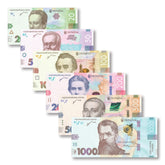 Ukraine Full Set: 20–1,000 Hryven, 2019–2023, UNC