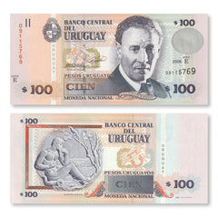 Uruguay 100 Pesos, 2008, B547f, P88a, UNC - Robert's World Money - World Banknotes