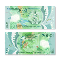 Vanuatu 2000 Vatu, 2014, Polymer, B211a, P14, UNC
