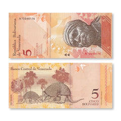 Venezuela 5 Bolívares Fuertes, 2011, B359e, P89d, UNC