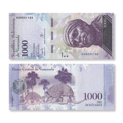Venezuela 1,000 Bolívares Fuertes, 2017, B365b, P95b, UNC
