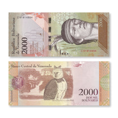 Venezuela 2,000 Bolívares Fuertes, 2016, B366b, P96b, UNC