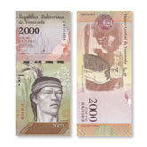 Venezuela 2,000 Bolívares Fuertes, 2016, B366b, P96b, UNC