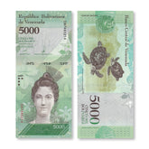 Venezuela 5,000 Bolívares Fuertes, 2017, B367c, P97c, UNC