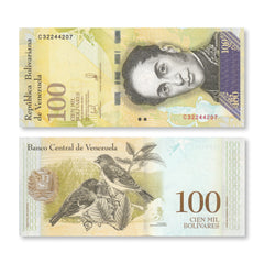 Venezuela 100,000 Bolívares Fuertes, 2017, B370b, P100b, UNC