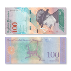 Venezuela 100 Bolívares Soberanos, 2018, B376a, P106, UNC