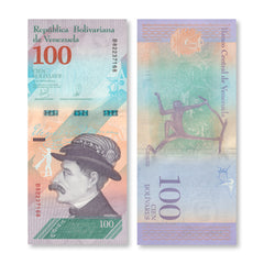 Venezuela 100 Bolívares Soberanos, 2018, B376a, P106, UNC