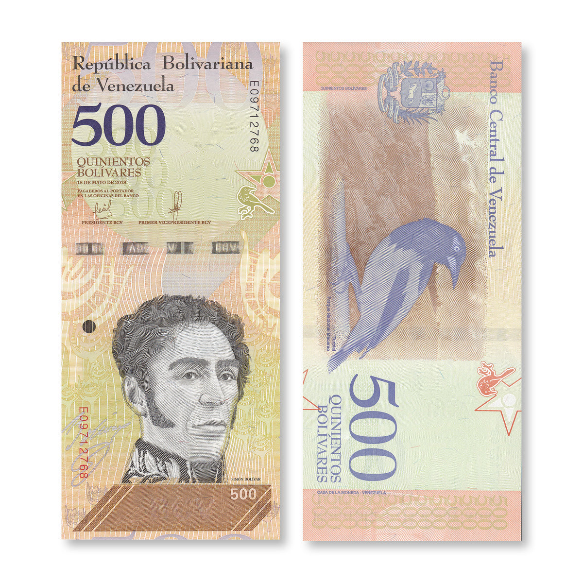 Venezuela 500 Bolívares Soberanos, 2018, B378b, P108b, UNC
