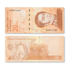 Venezuela 20 Bolívares Digitales, 2021, B387a, UNC
