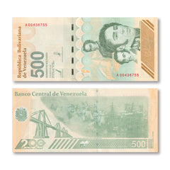 Venezuela 500 Bolívares Digitales, 2023 (2024), B391a, UNC