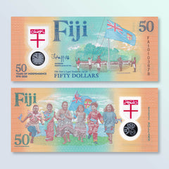 Fiji 50 Dollars, 2020, B532a, UNC - Robert's World Money - World Banknotes