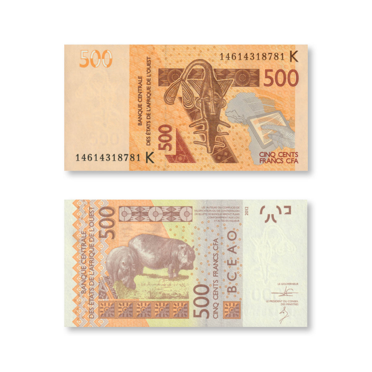 West African States, Senegal, 500 Francs, 2014, B120Kc, P719Kc, UNC - Robert's World Money - World Banknotes