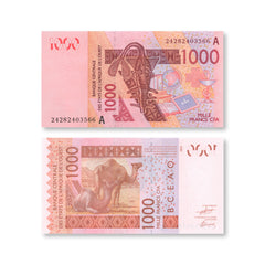West African States, Ivory Coast, 1000 Francs, 2024, B121Ax, P115A, UNC