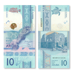 Aruba 10 Florin, 2019, B121a, UNC - Robert's World Money - World Banknotes