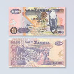 Zambia 100 Kwacha, 2008, B139h, P38g, UNC