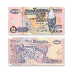 Zambia 100 Kwacha, 2008, B139h, P38g, UNC