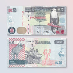 Zambia 2 Kwacha, 2012, B152a, P49a, UNC
