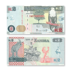 Zambia 2 Kwacha, 2020, B165b, UNC