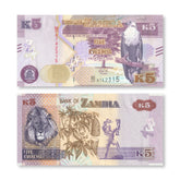 Zambia 5 Kwacha, 2020, B166b, UNC
