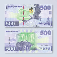 Zambia 500 Kwacha, 2024 (2025), B176a, UNC