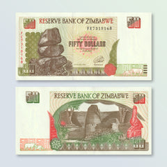 Zimbabwe 50 Dollars, 1994, B108a, P8a, UNC