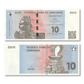 Zimbabwe 10 ZiG, 2024, B201a, UNC