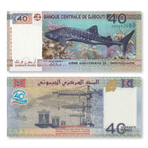 Djibouti 40 Francs, 2017, B205a, P46, UNC - Robert's World Money - World Banknotes