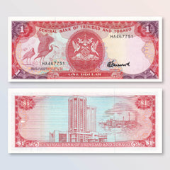 Trinidad & Tobago 1 Dollar, 1985, B211c, P36c, UNC - Robert's World Money - World Banknotes