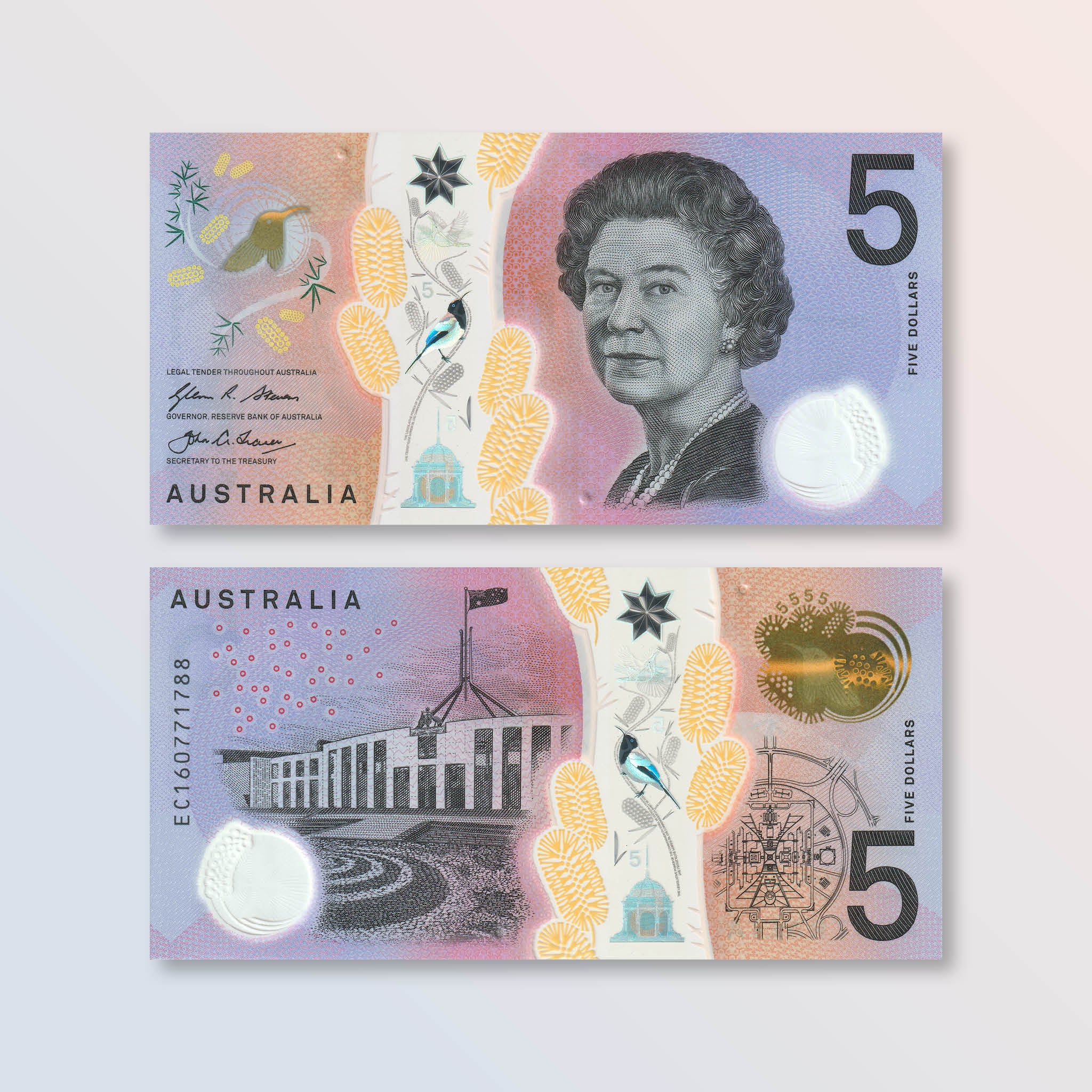 Australia 5 Dollars, 2016, B230a, P62, UNC - Robert's World Money - World Banknotes