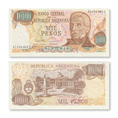 Argentina 1000 Pesos, 1982, B357i, P304d, UNC - Robert's World Money - World Banknotes