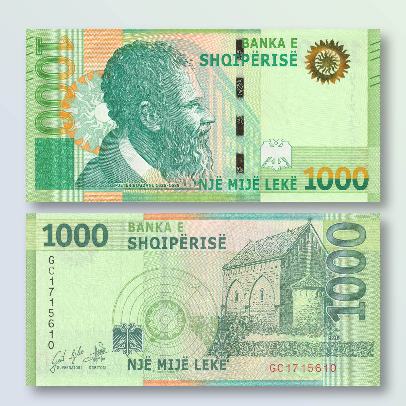 Albania 1000 Leke, 2019 (2021), B324a, UNC - Robert's World Money - World Banknotes