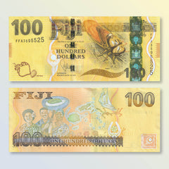 Fiji 100 Dollars, 2013, B530a, P119a, UNC - Robert's World Money - World Banknotes