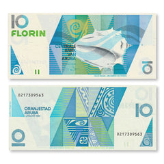 Aruba 10 Florin, 1990, B107a, P7, UNC - Robert's World Money - World Banknotes