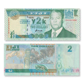 Fiji 2 Dollars, 2000, BNP501b, P102a, UNC - Robert's World Money - World Banknotes