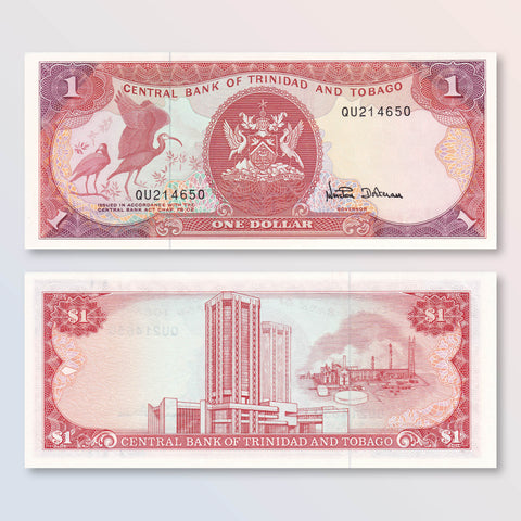 Trinidad & Tobago 1 Dollar, 1985, B211d, P36d, UNC - Robert's World Money - World Banknotes