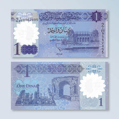 Libya 1 Dinar, 2019, B550a, UNC - Robert's World Money - World Banknotes