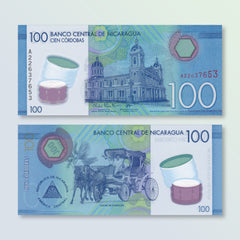 Nicaragua 100 Córdobas, 2014, B509a, P212a, UNC - Robert's World Money - World Banknotes