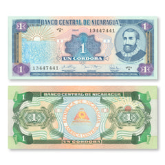 Nicaragua 1 Córdoba, 1990, B467a, P173, UNC - Robert's World Money - World Banknotes
