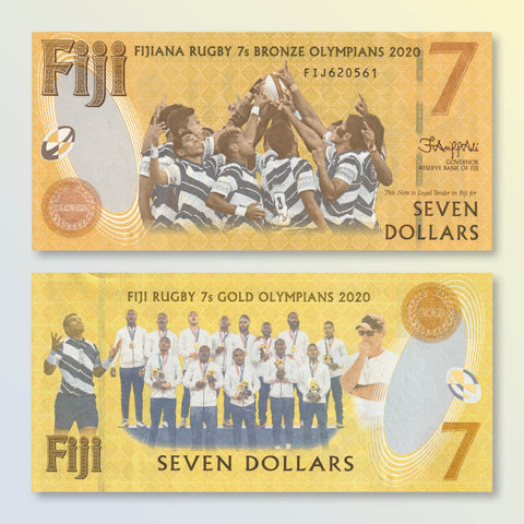 Fiji 7 Dollars, 2022, B533a, UNC - Robert's World Money - World Banknotes