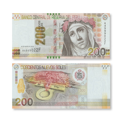 Peru 200 Nuevos Soles, 2012 (2017), B531a, P191, UNC - Robert's World Money - World Banknotes