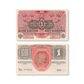 German-Austria 1 Krone, 1916, B101a, P49, UNC - Robert's World Money - World Banknotes