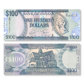 Guyana 100 Dollars, 2022, B114f, P36, UNC - Robert's World Money - World Banknotes