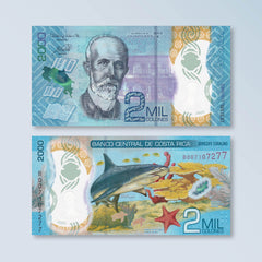 Costa Rica 2000 Colones, 2018 (2020), B565a, UNC - Robert's World Money - World Banknotes