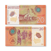Nicaragua 20 Córdobas, 2014, B507a, P210a, UNC - Robert's World Money - World Banknotes
