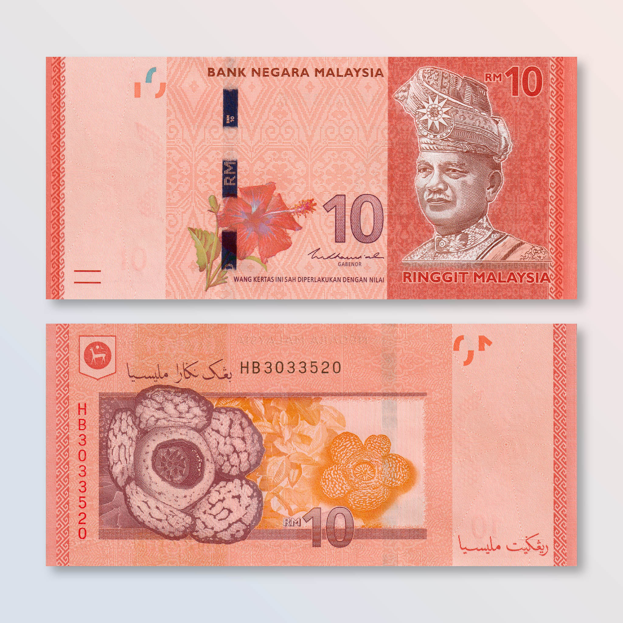 Malaysia 10 Ringgit, 2021, B150c, P53, UNC - Robert's World Money - World Banknotes