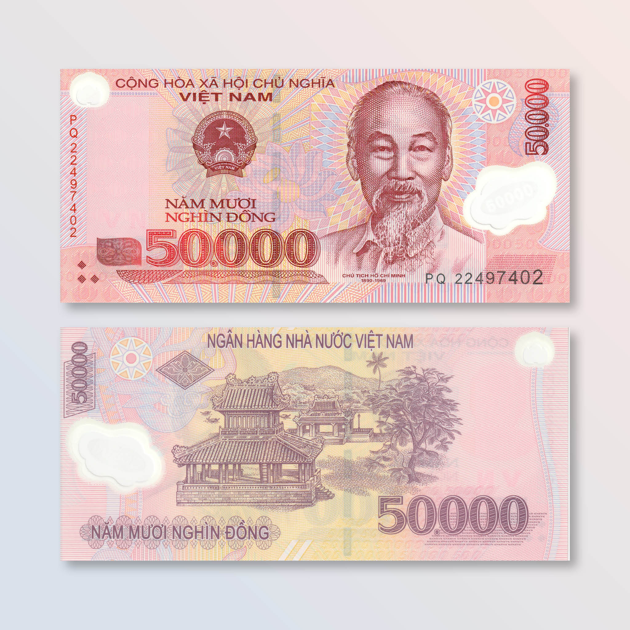 Vietnam 50000 Dong, 2022, B345n, P121, UNC - Robert's World Money - World Banknotes